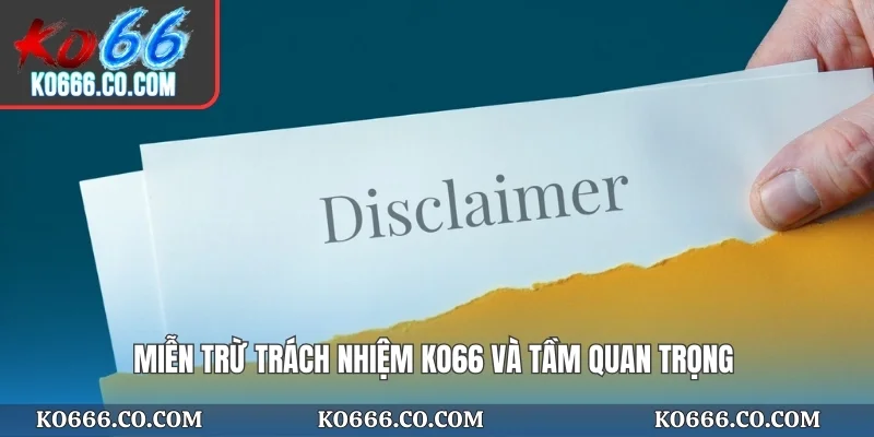 Miễn trừ trách nhiệm KO66 và tầm quan trọng