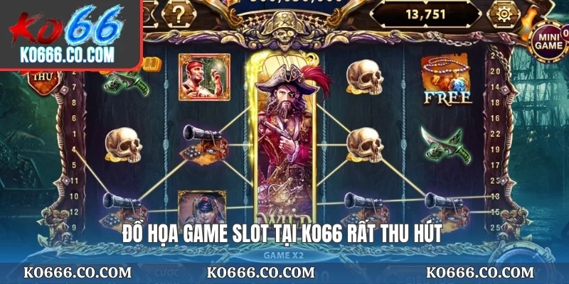 Đồ họa game slot tại KO66 rất thu hút
